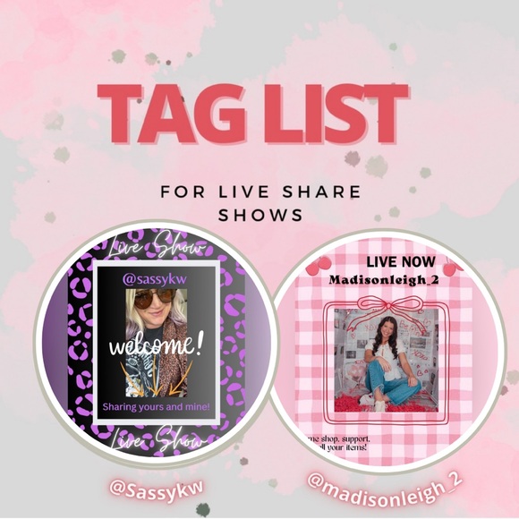 ๐๐OFFICIAL TAG LIST ๐๐ - Picture 1 of 6